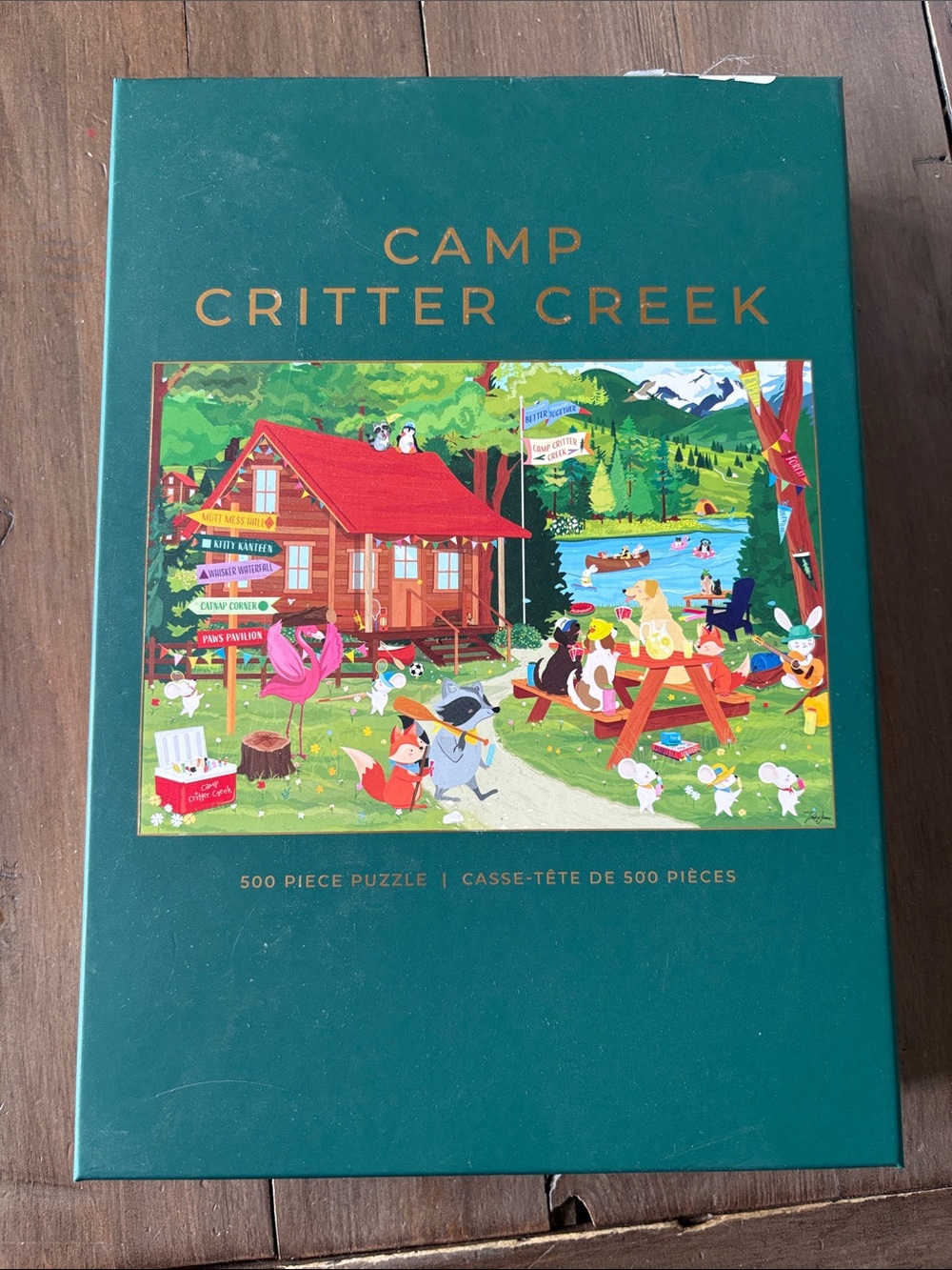 Hobbry Camp Critter Creek 500-Piece Puzzle - matte